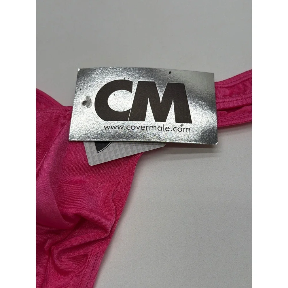 Cover Male Mens Pink Low Rise Contoured Pouch Thong Underwear XL New